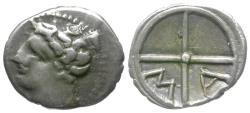 Ancient Coins - Gaul. Massalia AR Obol / MA