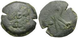 Ancient Coins - Ptolemaic Kings of Egypt. Ptolemy IX Soter II (117-81 BC) and Ptolemy X Alexander I (114-88 BC) Æ23 / Petasos