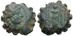 Ancient Coins - Seleukid Kings. Alexander II Zabinas (128-123 BC) Serrate Æ21