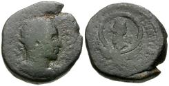 Ancient Coins - Trajan Decius (AD 249-251). Samaria. Caesarea Maritima Æ24