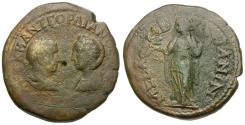 Ancient Coins - Gordian III (AD 238-244) with Tranquillina. Thrace. Mesembria Æ26 / Nemesis