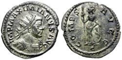 Ancient Coins - Maximian (AD 286-305) Silvered Æ Antoninianus / Minerva