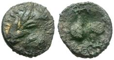 Ancient Coins - Celtic Tribes. Eastern Celts. Kugelwange Type Æ Hemidrachm