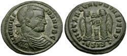 Ancient Coins - Licinius II, Caesar (AD 317-324) Æ3 / Two Victories