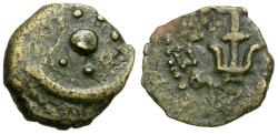 Ancient Coins - Judaea. Hasmonean Kingdom. Alexander Jannaeus (103-76 BC) Æ Prutah / Widow's Mite of the Bible