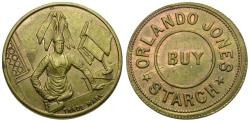 World Coins - England. Middlesex. London. Orlando Jones Brass Farthing