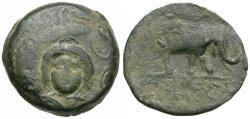 Ancient Coins - Seleukid Kings. Antiochos III the Great (222-187 BC) Æ18 / Elephant