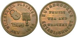 World Coins - England. Staffordshire. Willenhall. Rushbrooke Æ Farthing