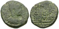 Ancient Coins - Elagabalus (AD 218-222). Samaria. Neapolis Æ 22 / Mount Gerizim