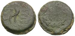 Ancient Coins - Judaea. Hasmonean. Mattathias Antigonos (40-37 BC) Æ 4 Prutot / Cornucopia
