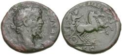 Ancient Coins - Septimius Severus (AD 193-211) Æ As / Victory in Biga