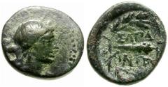 Ancient Coins - Lydia. Sardes Æ15 / Club