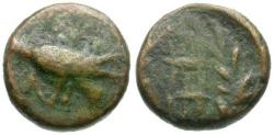Ancient Coins - Sikyonia. Sikyon Æ12 / Dove