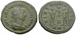 Ancient Coins - Numerian, as Caesar (AD 283-284) Æ Antoninianus / Emperor and Jupiter