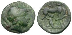 Ancient Coins - Arkadia. Tegea Æ15 / Doe suckling Telephos