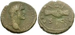 Ancient Coins - Antoninus Pius, as Caesar (AD 138) &#198; AS / Clasped Hands