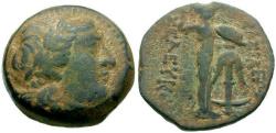 Ancient Coins - Seleukid Kings. Seleukos I Nikator (312-281 BC) Æ20 / Athena