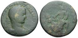Ancient Coins - Elagabalus (AD 218-222). Phoenicia. Berytus Æ25 / Abduction of Beroe