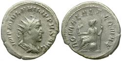 Ancient Coins - Philip I (AD 244-249) AR Antoninianus / Roma