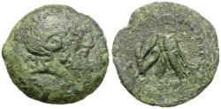 Ancient Coins - Ptolemaic Kings of Egypt. Ptolemy of Cyprus (80-58 BC) Æ23 / Aplustre