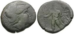 Ancient Coins - Aetolia. Aetolian League Æ19 / Herakles