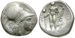 Ancient Coins - Lucania. Herakleia AR Stater / Herakles