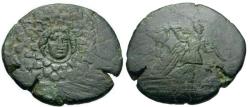 Ancient Coins - Pontos. Amisos. Time of Mithradates VI Eupator (120-63 BC) Æ23 / Aegis