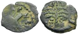 Ancient Coins - Judaea. Roman Procurators. Antonius Felix (AD 52-59) Æ Prutah / Crossed Shields and Spears