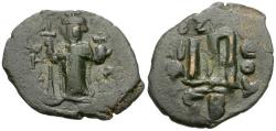 Ancient Coins - *Sear 1005* Byzantine Empire. Constans II (AD 641-668) Æ Follis