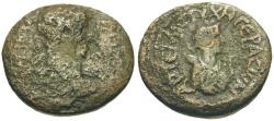 Ancient Coins - Hadrian (AD 117-138). Decapolis. Gerasa Æ26 / Lindgren Plate Coin