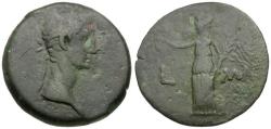 Ancient Coins - Augustus (27 BC-AD 14). Egypt. Alexandria Æ Diobol / Nike