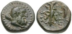 Ancient Coins - Pisidia. Selge Æ14 / Thunderbolt & Bow