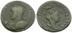 Ancient Coins - Philip II (AD 247-249). Seleucis and Pieria. Antiochia ad Orontem Æ29 / Bust of Tyche