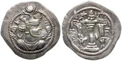 Ancient Coins - Sasanian Empire. Peroz I (AD 459-484) AR Drachm