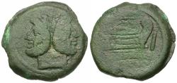 Ancient Coins - 169-158 BC - Roman Republic. Anonymous Æ As / Star