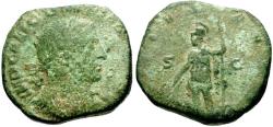 Ancient Coins - Gallienus, joint reign (AD 253-260) Æ Sestertius / Virtus