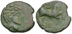 Ancient Coins - Spain. Iberia. Ilergets. Iltirta Æ24 / Horseman