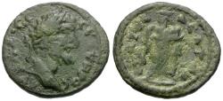Ancient Coins - Septimius Severus (AD 193-211). Lydia. Attaleia Æ20 / Asklepios