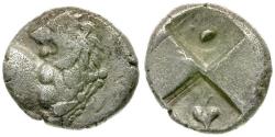 Ancient Coins - Thrace. Chersonesos AR Hemidrachm / Ivy leaf