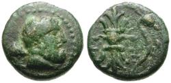 Ancient Coins - Pisidia. Selge Æ14 / Thunderbolt