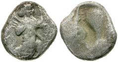 Ancient Coins - Persia. Achaemenid Empire. Xerxes II to Ataxerxes II (420-375 BC) AR/Æ Fourrée? Siglos