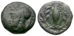 Ancient Coins - Aeolis. Elaia Æ10 / Grain Seed