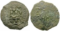 Ancient Coins - Spain. Iberia. Balearic Islands. Ebusus Æ22 / Kabeiros