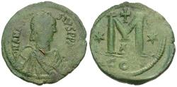 Ancient Coins - *Sear 19* Byzantine Empire. Anastasius (AD 491-518) Æ 35mm Follis