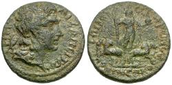 Ancient Coins - Phrygia. Aizanis. Pseudo-autonomous Æ28 / Helios