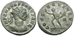 Ancient Coins - Probus (AD 276-282) Silvered Æ Antoninianus / Sol