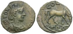 Ancient Coins - Troas. Alexandria. Pseudo-autonomous Æ21 / Horse