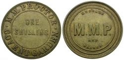 World Coins - England. Middlesex. London. Proctor, Matthew Mowson. Brass 31mm Token