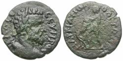 Ancient Coins - Septimius Severus (AD 193-211). Moesia Inferior. Marcianopolis Æ20 / Herakles Strangling Lion