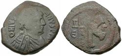 Ancient Coins - *Sear 226* Byzantine Empire. Justinian I (AD 527-562) Æ Half Follis